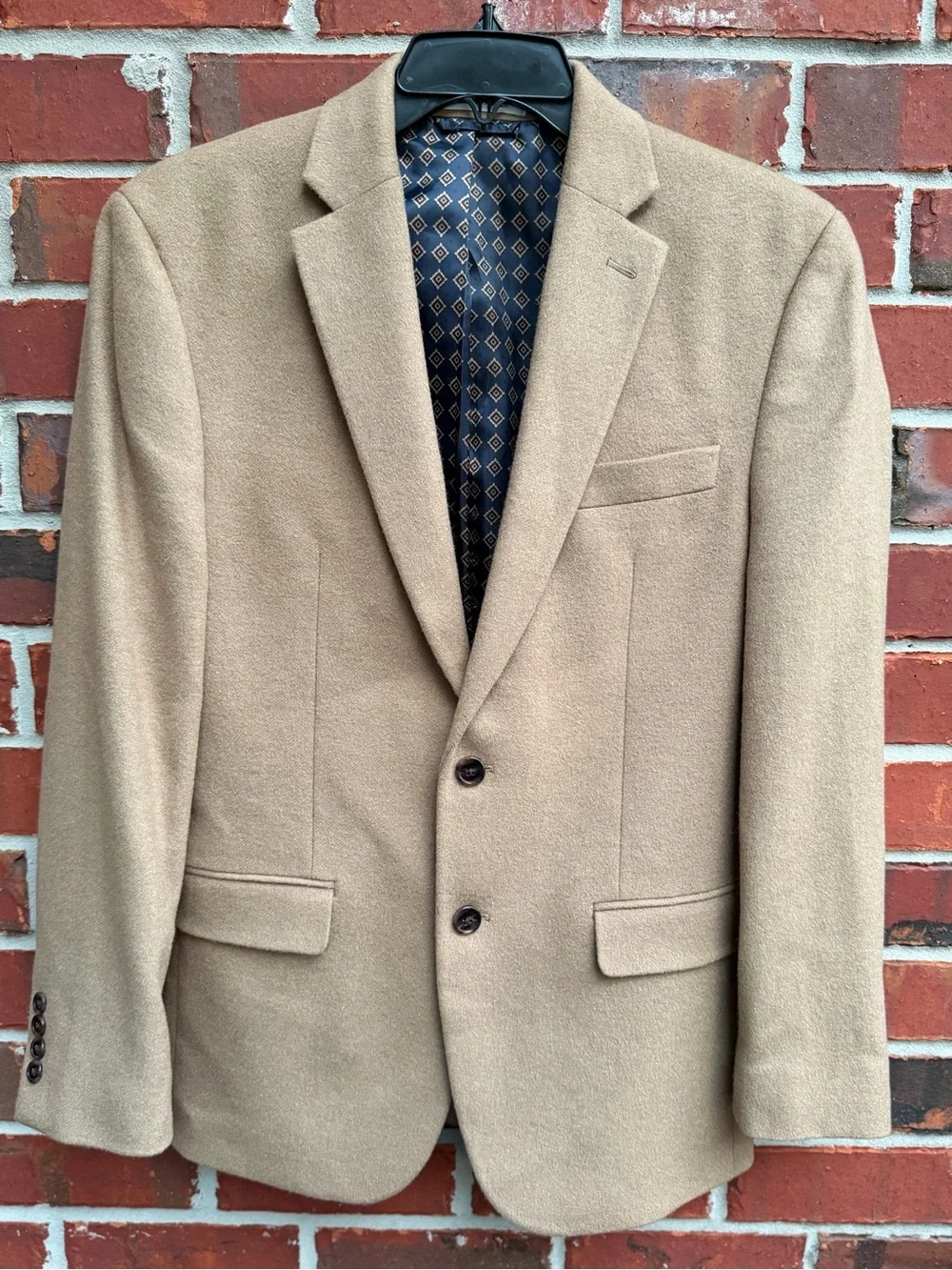 Ralph Lauren Men’s 38R Camel Beige Wool Silk Cashmere Sport Coat Blazer P5